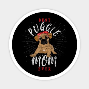 Cute Puggle Mom Mothers Day Dog Parent Dog Lover Puggle Magnet